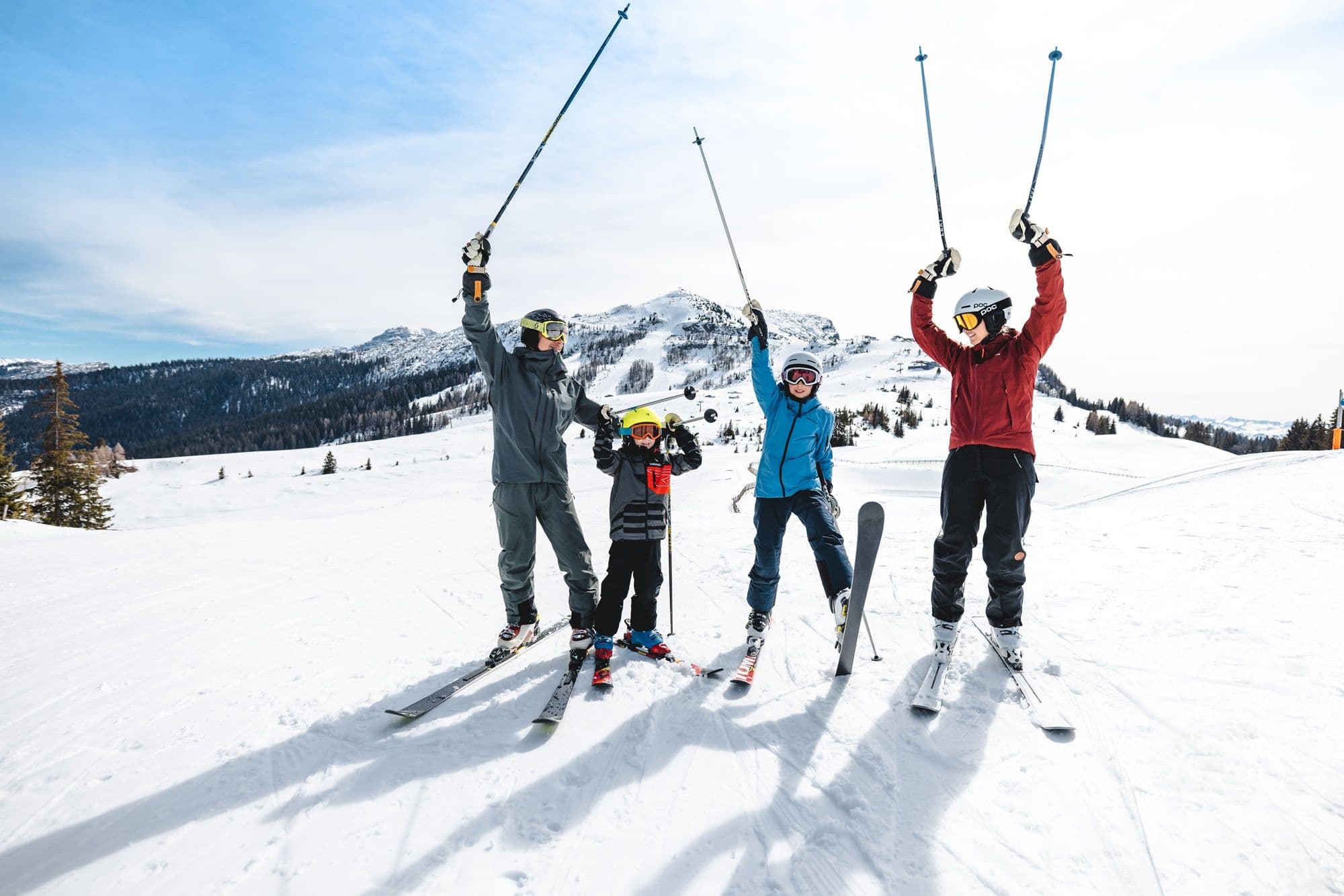 Skigenuss im Skigebiet Winklmoos-Alm/ Steinplatte